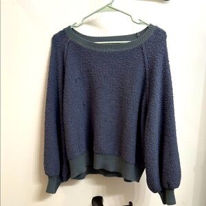 Altar'd State Blue Crew Neck Sweater Relaxed Fit